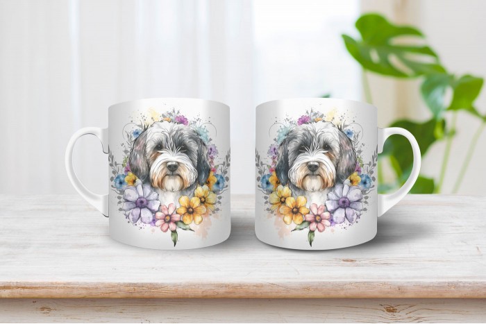 bichon mintás bögre 2