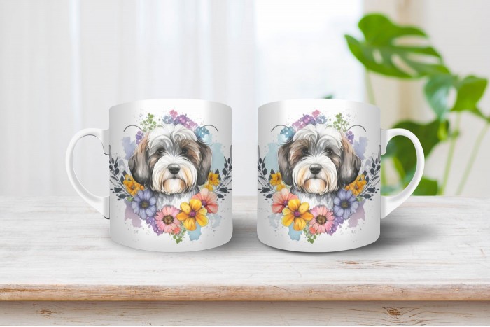 bichon mintás bögre 2