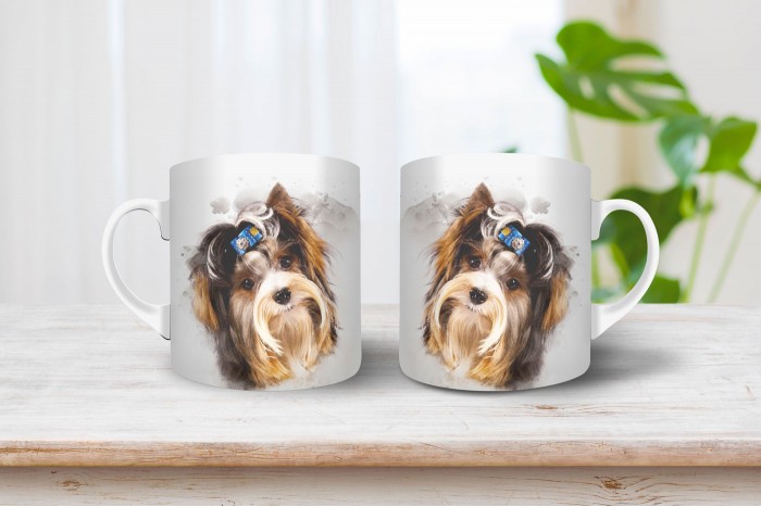 biewer terrier mintás bögre 2