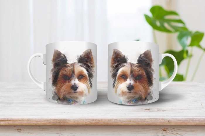 biewer terrier mintás bögre 2