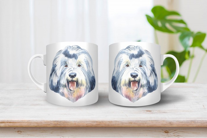 bobtail mintás bögre 2