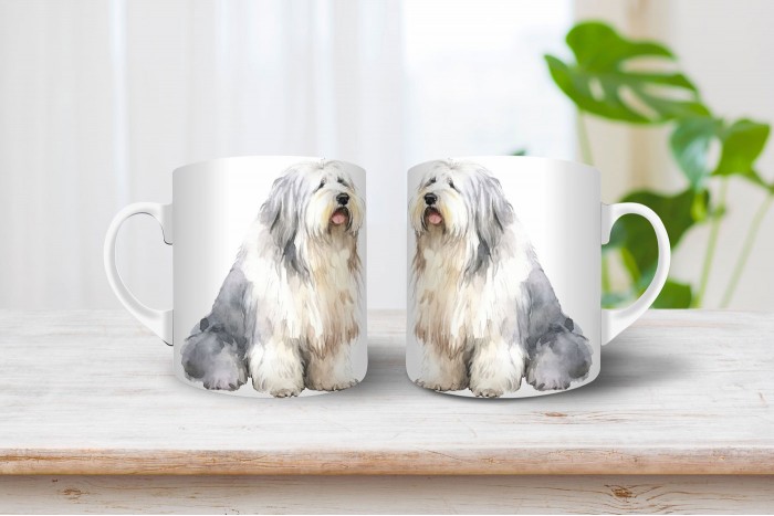 bobtail mintás bögre 2