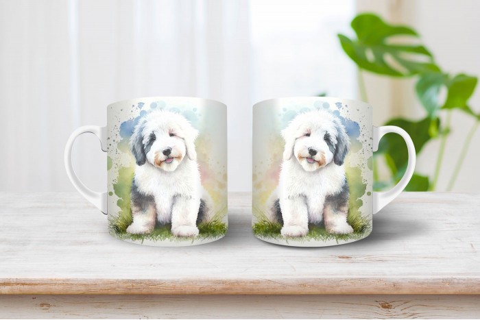 bobtail mintás bögre 2