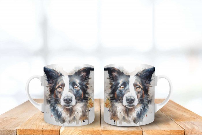Border collie mintás bögre border collie mintás bögre 2