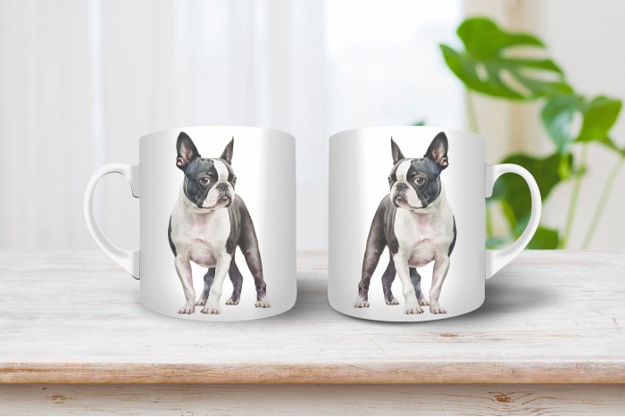 boston terrier mintás bögre 2