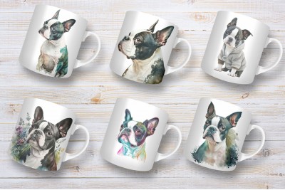 Boston terrier bögrék