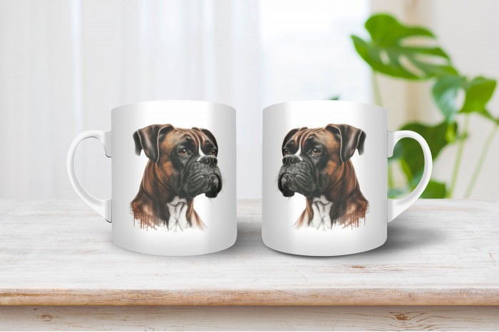 boxer mintás bögre 2