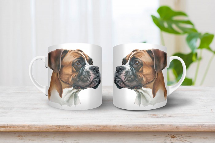 boxer mintás bögre 2