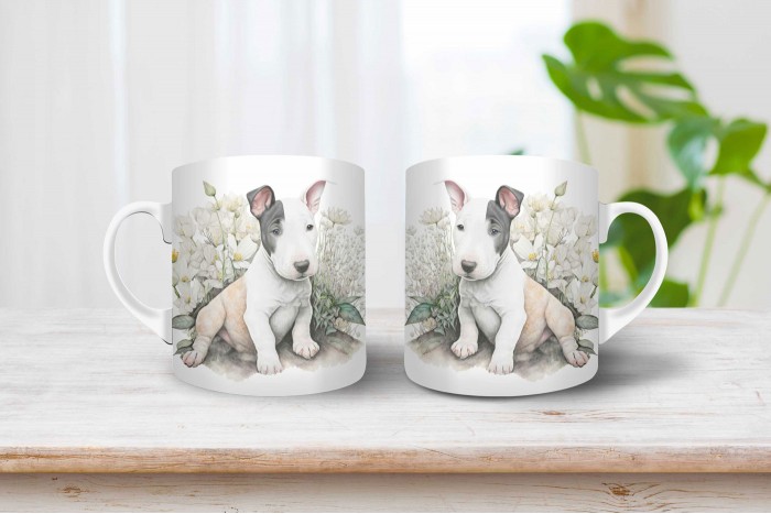 Bullterrier kölyök mintás bögre bullterrier kölyök mintás bögre 2