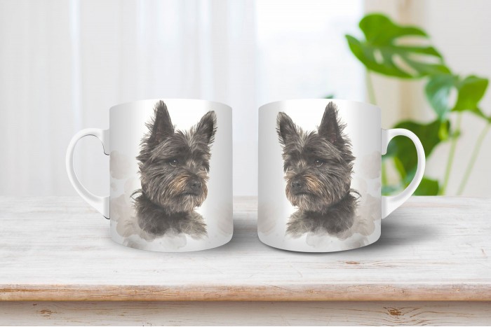 cairn terrier mintás bögre 2