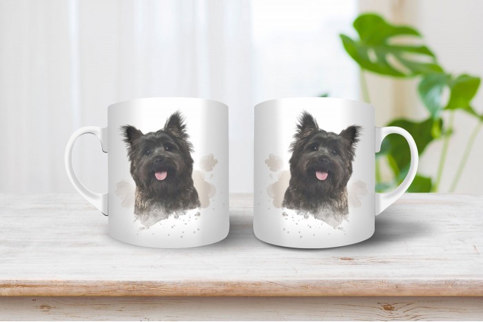 cairn terrier mintás bögre 2