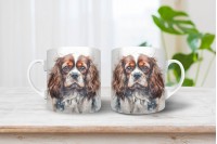 cavalier king charles spániel mintás bögre 10