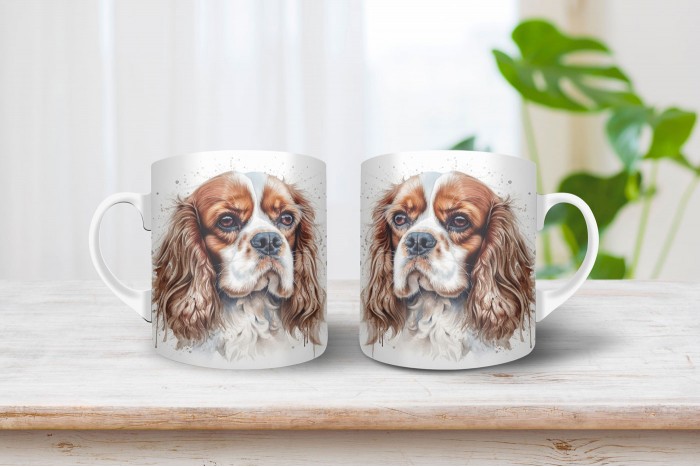 cavalier king charles spániel mintás bögre 2