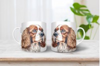 cavalier king charles spániel mintás bögre 11