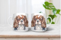 cavalier king charles spániel mintás bögre 13
