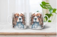 cavalier king charles spániel mintás bögre 4