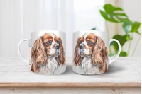 cavalier king charles spániel mintás bögre 5