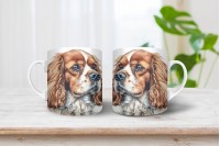 cavalier king charles spániel mintás bögre 6