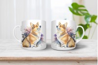 corgi mintás bögre 12