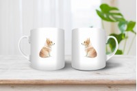 corgi mintás bögre 12