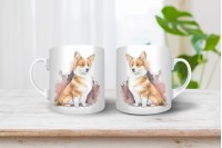 corgi mintás bögre 13