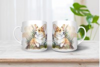 corgi mintás bögre 14