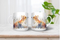 corgi mintás bögre 8