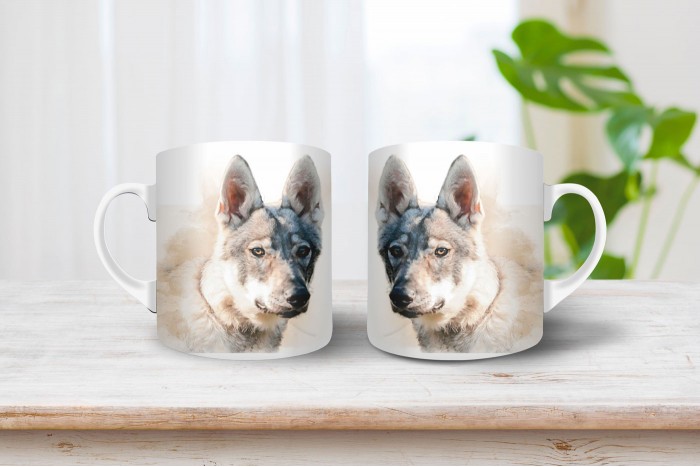 csehszlovák farkaskutya mintás bögre 2