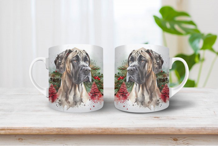 német dog mintás bögre 2