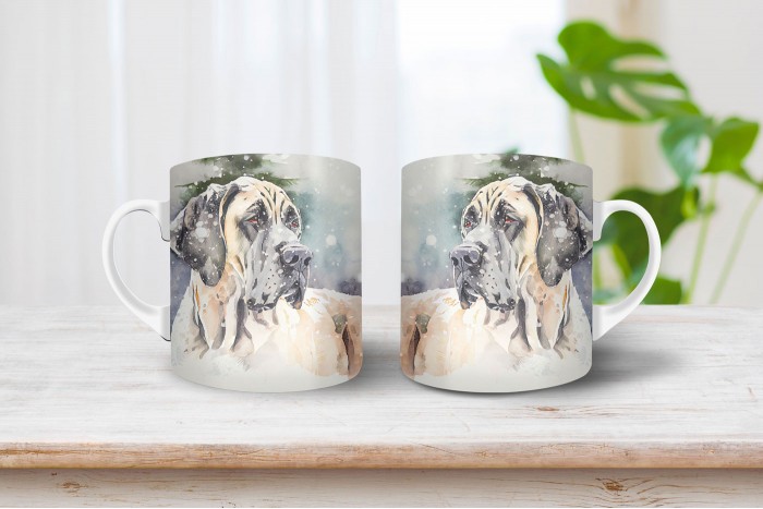 német dog mintás bögre 2