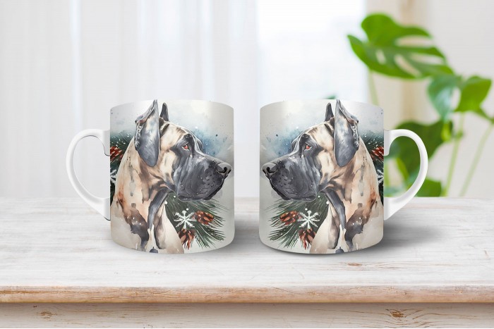 német dog mintás bögre 2