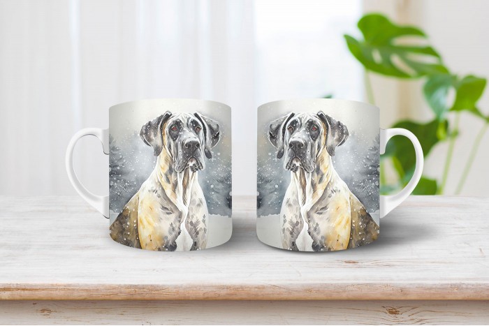 német dog mintás bögre 2