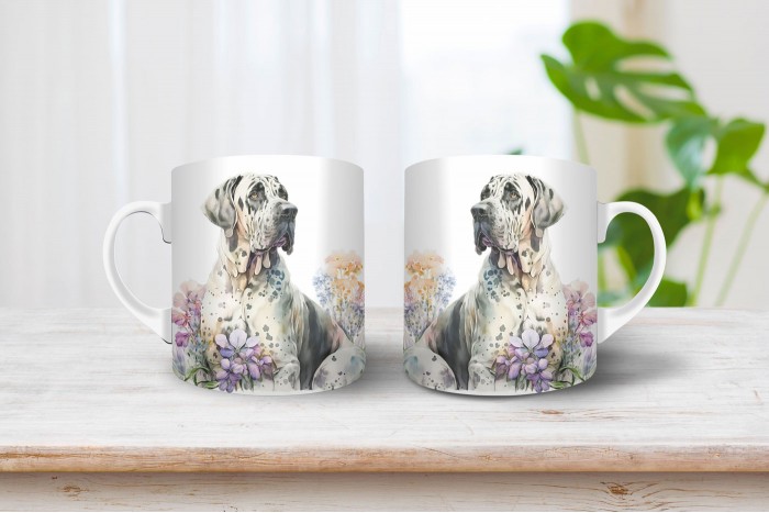 német dog mintás bögre 2