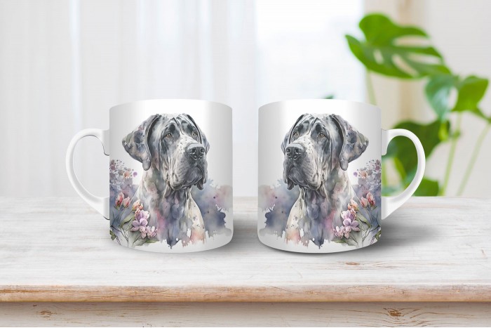 német dog mintás bögre 2