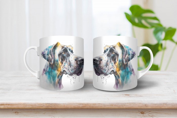 német dog mintás bögre 2