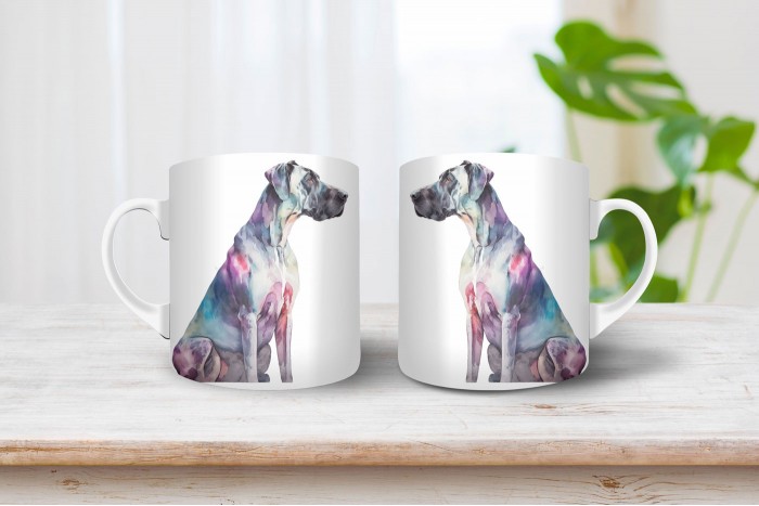 német dog mintás bögre 2