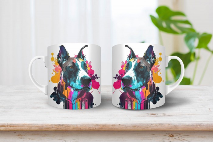 német dog mintás bögre 2