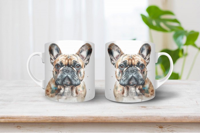 francia bulldog mintás bögre 2
