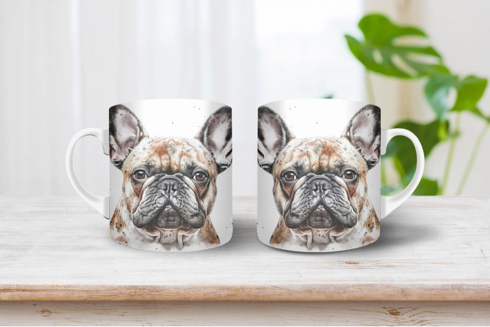 francia bulldog mintás bögre 2