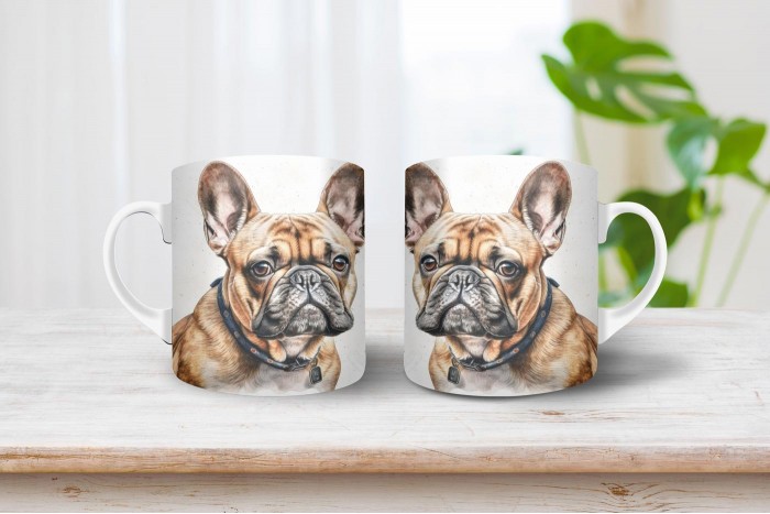 francia bulldog mintás bögre 2
