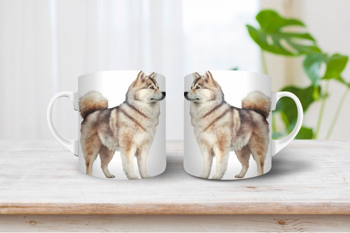 husky mintás bögre 2