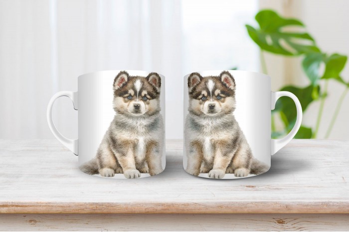 husky mintás bögre 2