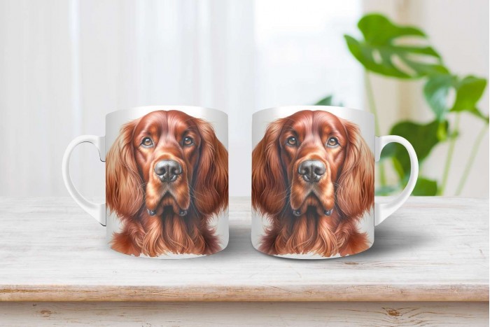 ír szetter mintás bögre 2