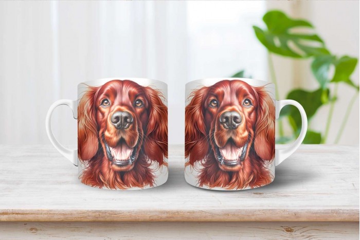 ír szetter mintás bögre 2