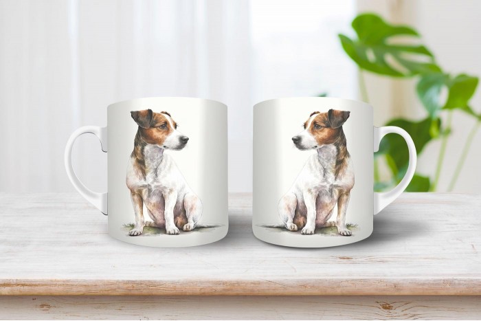 jack russel terrier mintás bögre 2