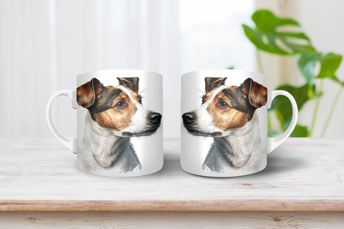 Jack russel terrier mintás bögre