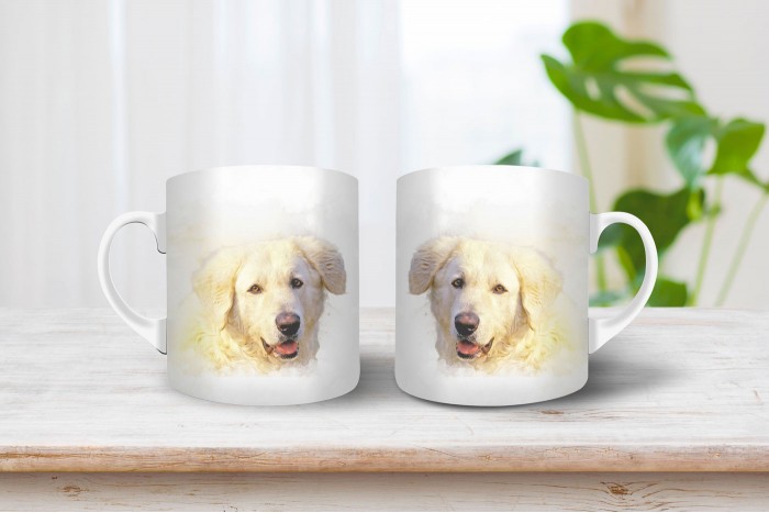 kuvasz mintás mintás bögre 2