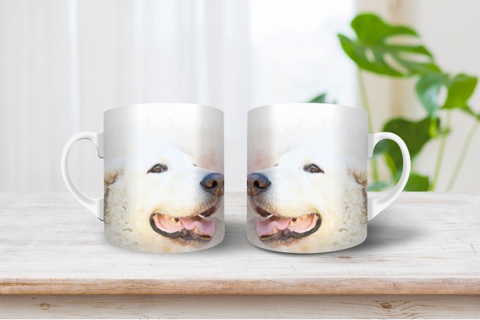 kuvasz mintás mintás bögre 2