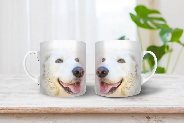 kuvasz mintás mintás bögre 2