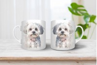 máltai selyemkutya mintás bögre 14